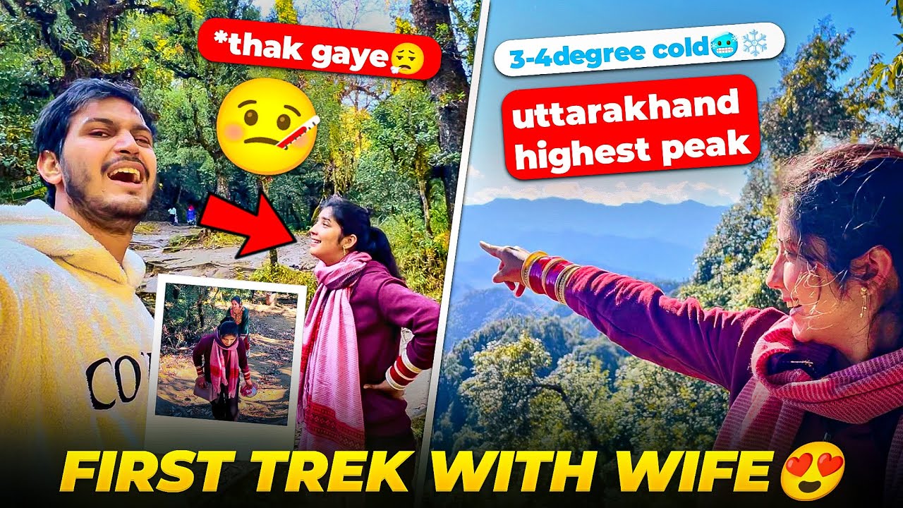 FINALLY !!! Rupali or maine trek kiya😍 First trip after marriage