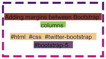 Adding margins between Bootstrap columns