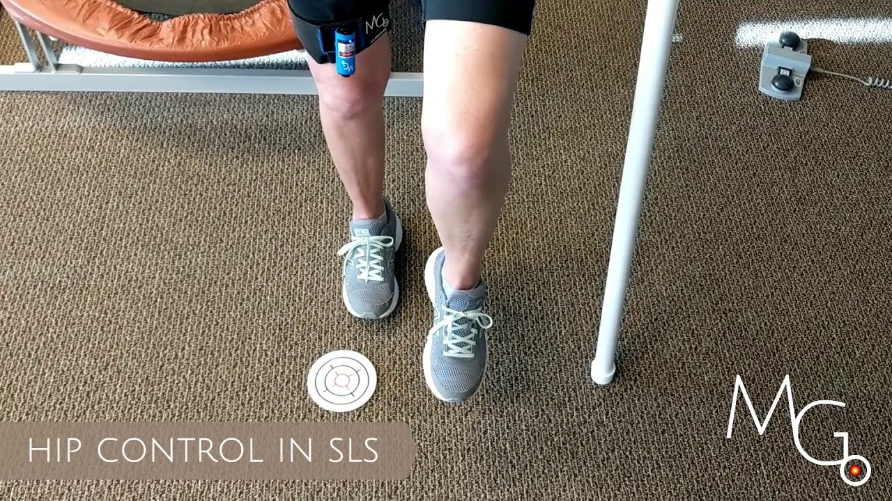 single leg stance hip control exercise YouTube