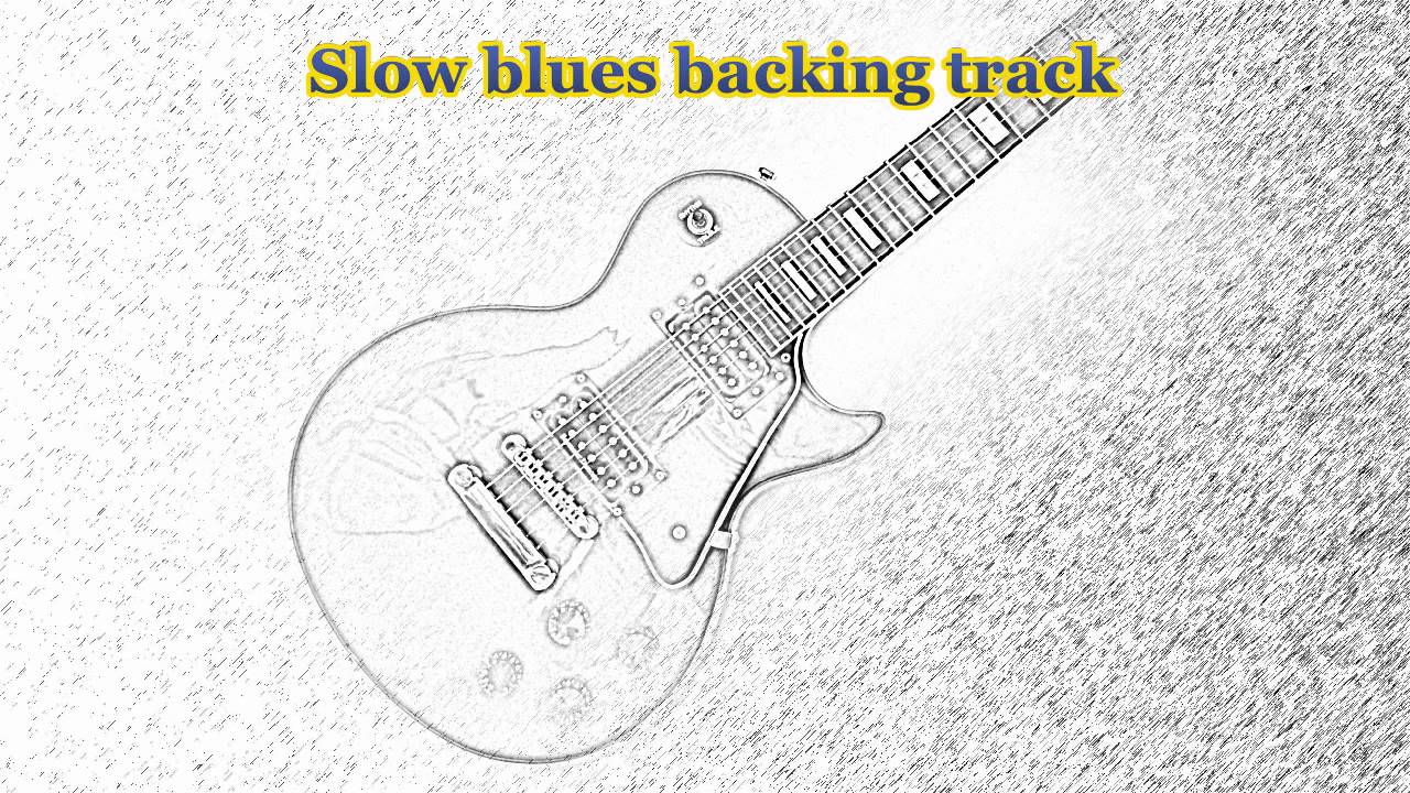 Slow Blues guitar backing track in C minor