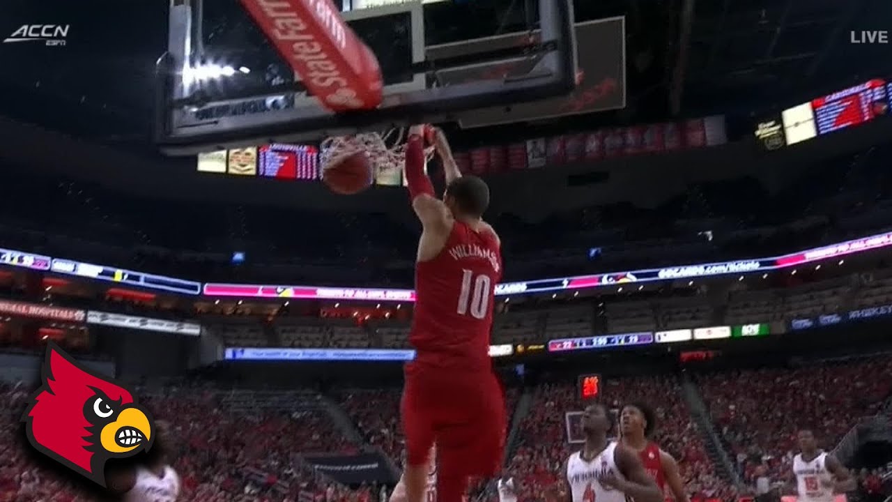 Louisville's Jordan Nwora Lobs It Up To Samuell Williamson