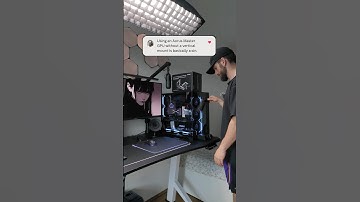 Since so many of you told me to finally mount the GPU vertically, here it is..