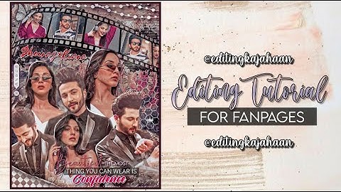 Trending Aesthetic Fan edit Tutorial for fanpages | Watch me edit | Editingkajahaan
