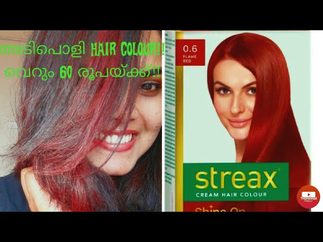 Streax Cream Hair Colour  Shine On Flame Red  Review  Lipstick For Lunch