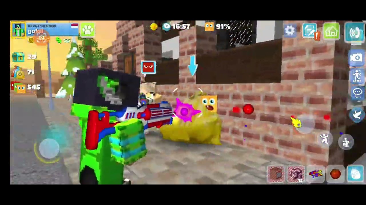 Tembak tembakan di party craft bukan minicraft asli ya