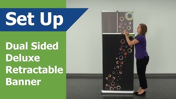 Double-Sided Retractable Banner Stand Setup Video