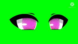 Pink Sprinkle Eyes Green Screen Eyes Gacha Life Rana Gacha