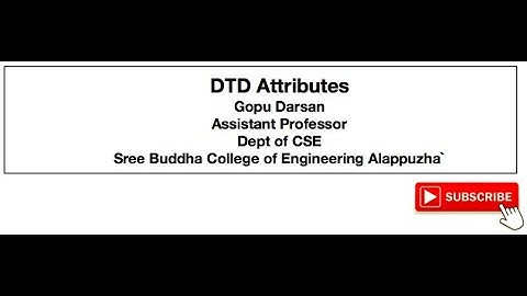 CS368--DTD ATTRIBUTES