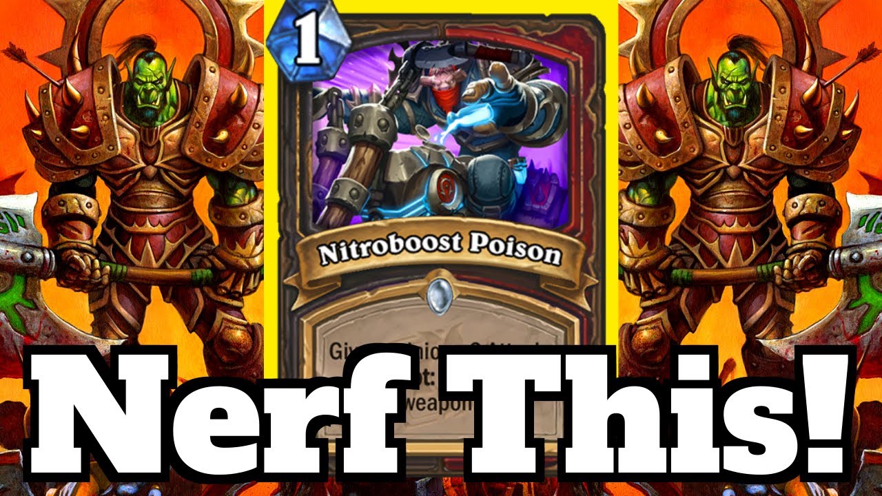 HOW Does This Cost 1 MANA? Nitroboost Poison OTK Combo! | Hearthstone