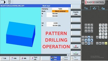 PATTERN DRILLING IN SINUMERIK 828D