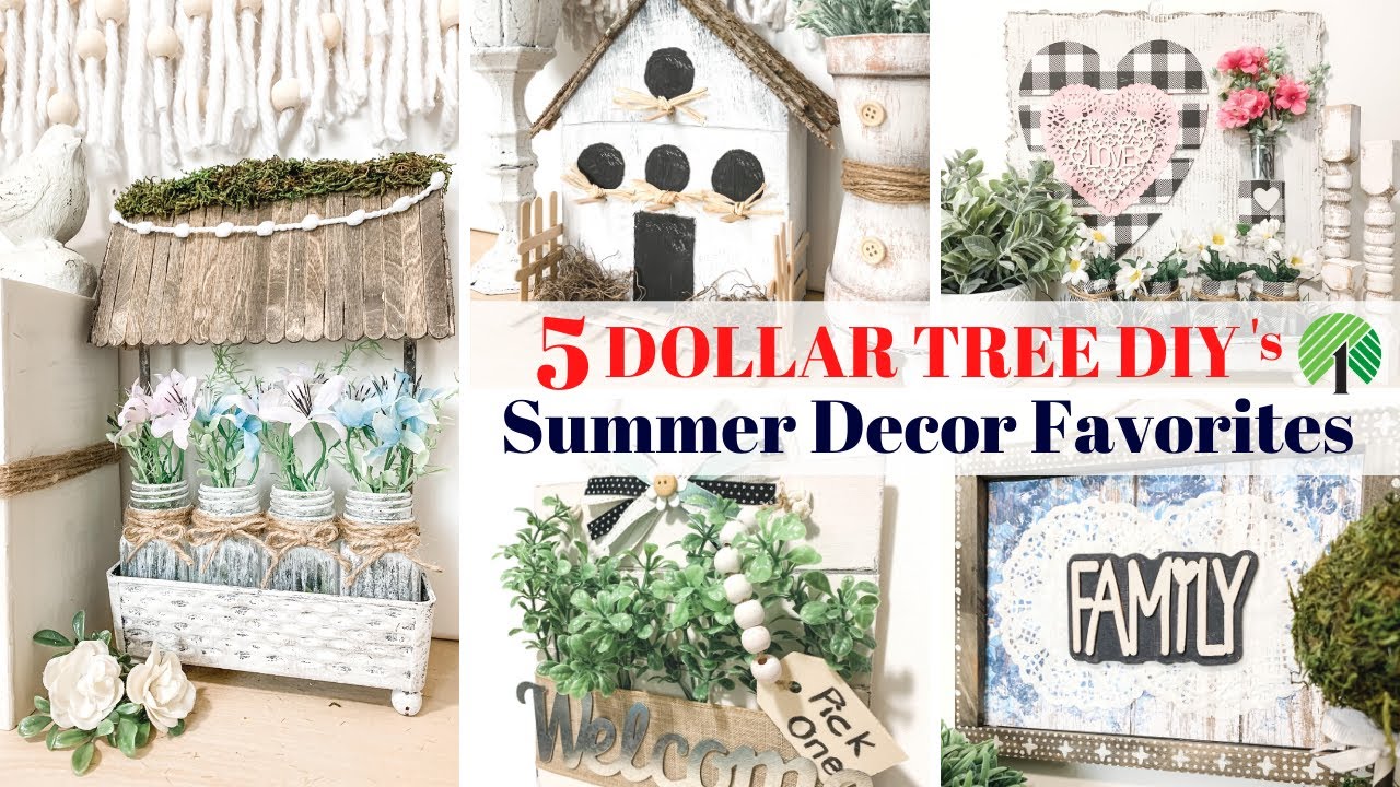 5 Dollar Tree Summer DIYs Everyday Decor Butter Dish YouTube