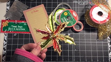 Items chosen! Dollar Tree Junk Journal Challenge Christmas edition embellishnments too!!!