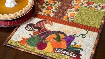 Easy Pieced Table Runner Series - November | a Shabby Fabrics Tutorial