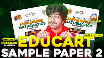 Educart Sample Paper 2 Solutions | Class 10 Maths Preboards Sample Paper | Boards 2025-2026