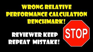 Wrong relative performance calculation! Reviewer keep repeating this huge mistake in benchmarking!