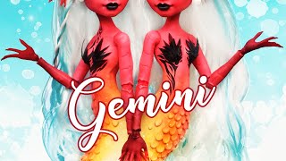 Demon Airmaid Twins • Mermay Collab • Gemini • Zodiac Prompt Challenge OOAK Doll