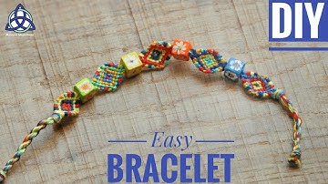 Boho chic micro macrame bracelet ( DIY )