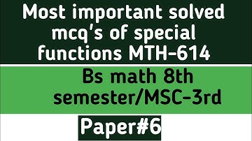 Most important solved mcq