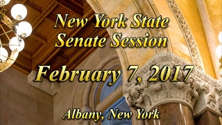 New York State Senate Session - 02/07/17