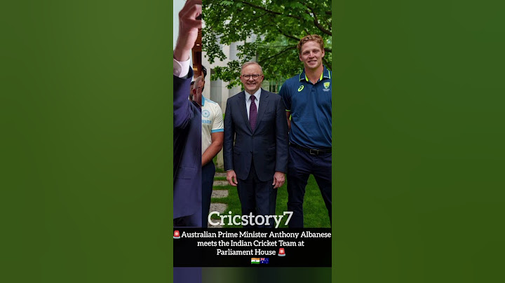 Australian PM Anthony Albanese meets the Indian Cricket Team at Parliament House #cricketshorts