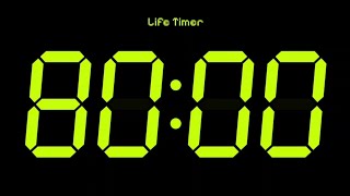 80 Minute Countdown Timer ⏰ | Ends with Loud Alarm #countdown 