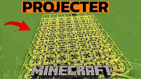 I added Mahoujin projector in Minecraft Creative mode 2023