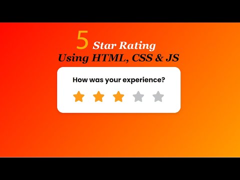 Star Rating System Using HTML, CSS & JavaScript | Rz Education