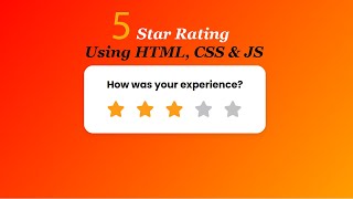 Star Rating System Using HTML, CSS & JavaScript | Rz Education
