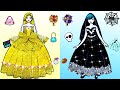 How to Make Costumes Beautiful Skirt - Rapunzel &amp; Raquelle Paper Dolls Dress Up - Doll Family