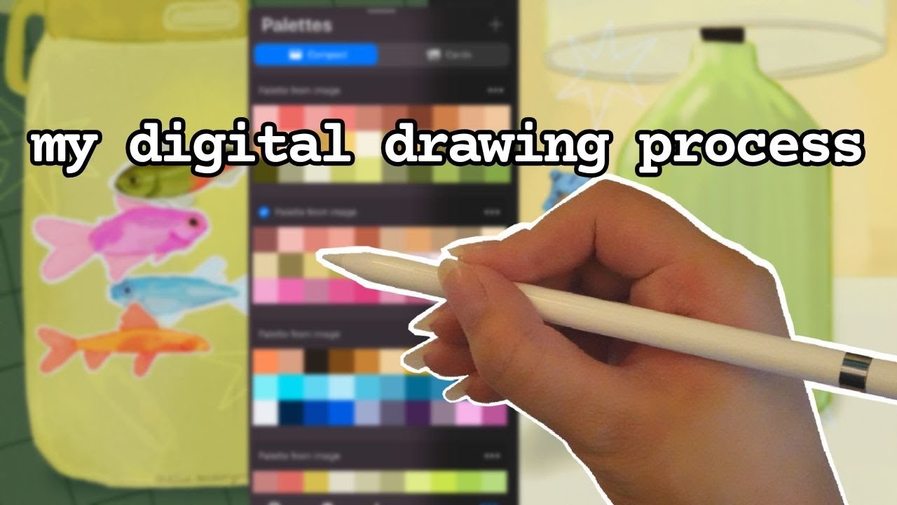 my digital drawing process + procreate tips and tricks! 📎 - YouTube