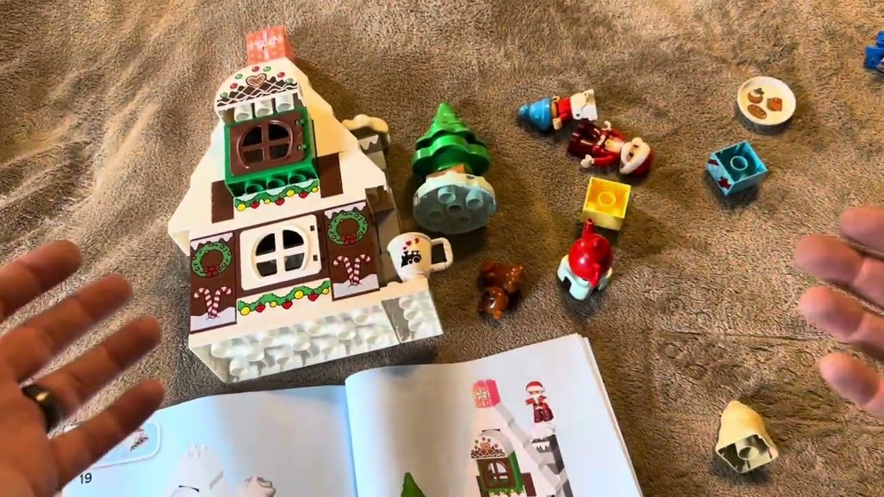 Assembly and Setup of Duplo Santa’s Gingerbread House Set