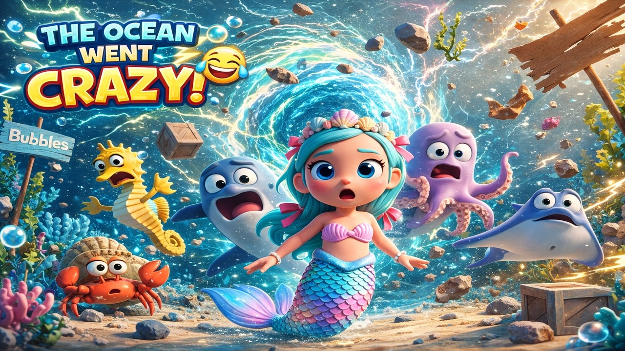 The Ocean Went CRAZY! 🌊😂 Shelly & Friends Fix the Broken Sea Funny Ocean Adventure