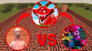 Who Escapes the Horror Maze First? Scary Monster Challenge!