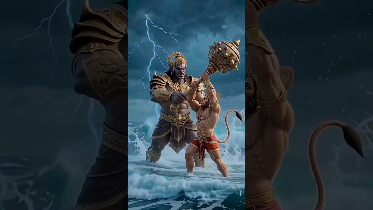 Hanuman Ansh Movie | Hanuman Ji vs Kumbhkaran Ocean Battle 🔱 | Epic Ramayan Action