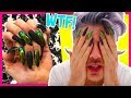 WEARING KYLIE JENNER NAILS FOR A DAY! | Joey Graceffa