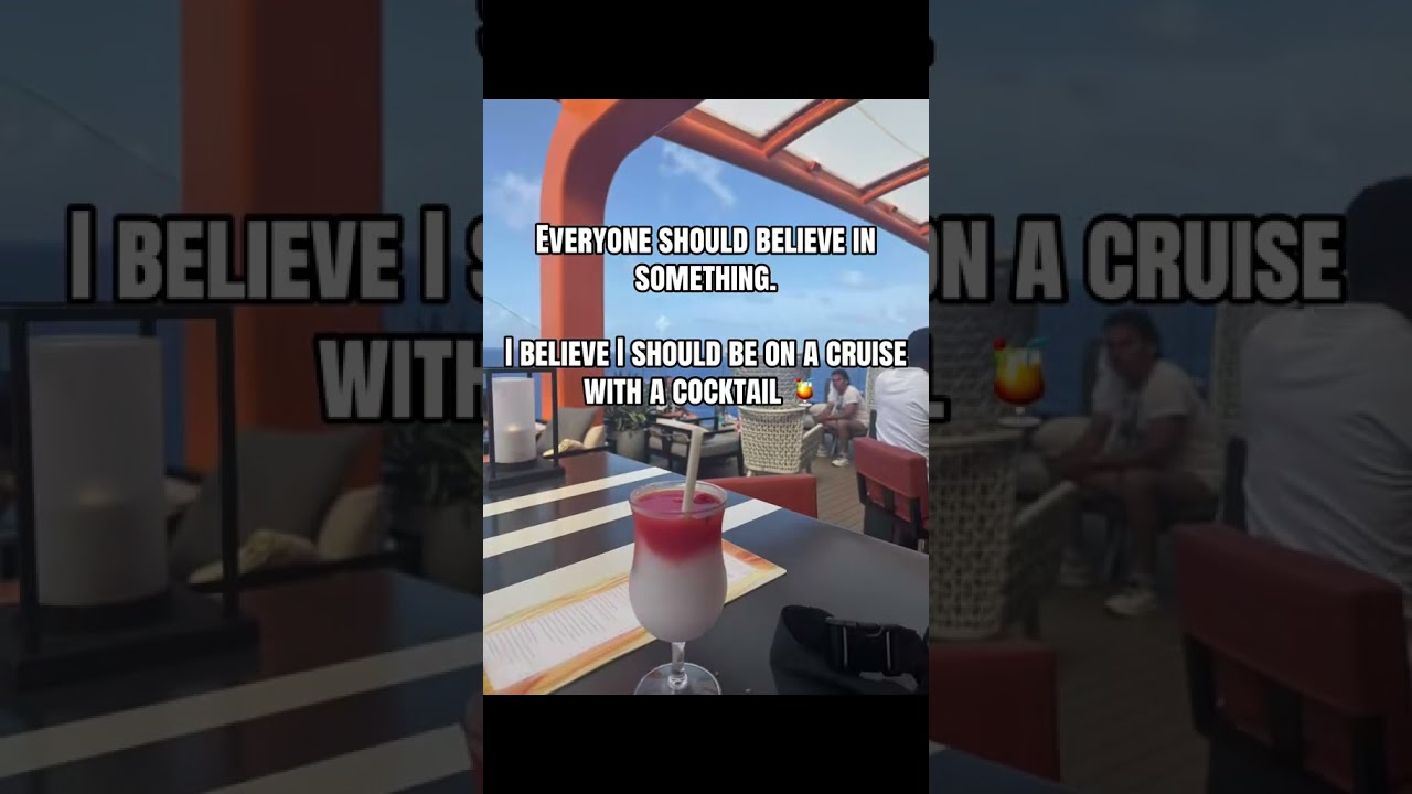 Everyone Should Believe in Something… 🚢🍹😂 #shorts