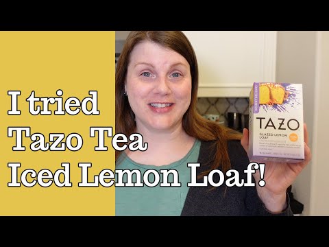 Tazo Tea Glazed Lemon Loaf Review- Cooking The Books