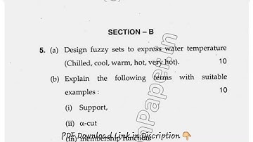 MTech CSE 2nd Sem Soft Computing Question Paper