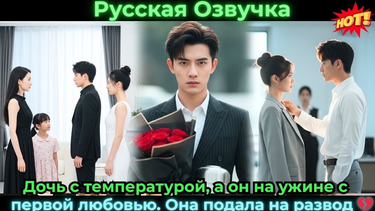 Дочь с температурой, а он на ужине с первой любовью. Она подала на развод 💔#ceo #drama #дорама