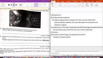 Form 3 Science Chapter 9 Space Weather Exercise Discussion part 2