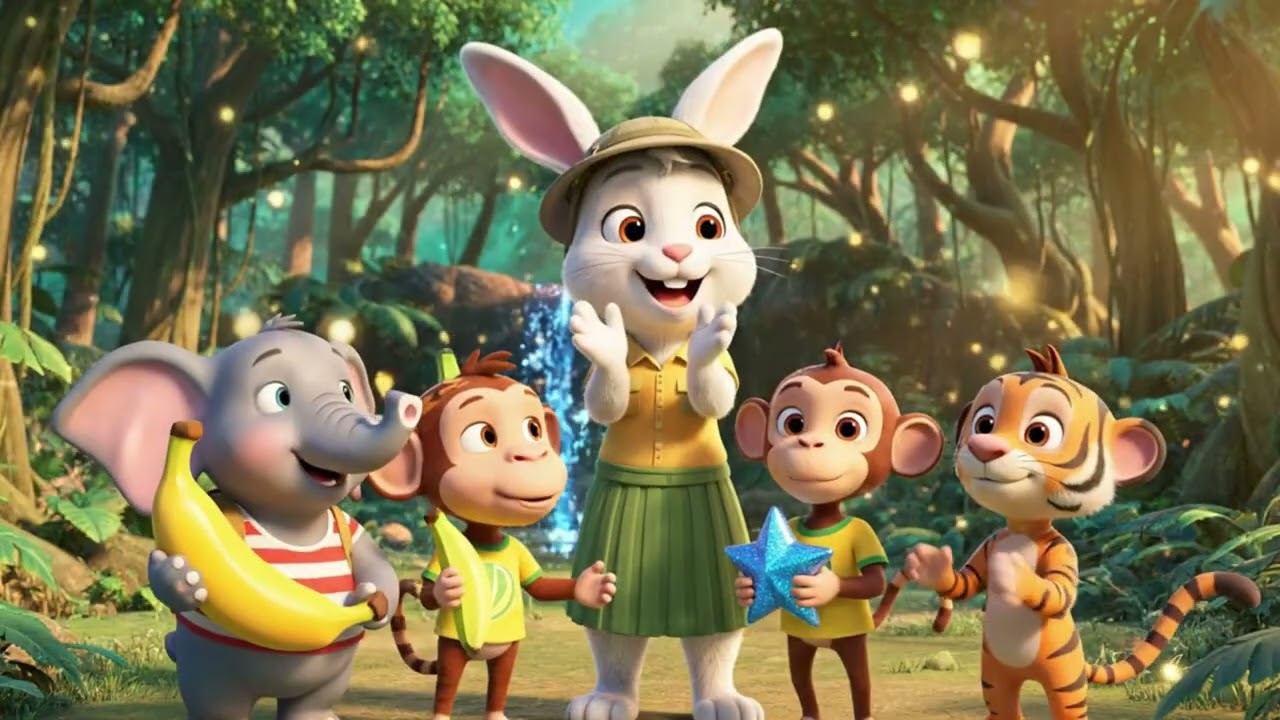 Phần 19 – Cô giáo Thỏ cùng các bạn nhỏ khám phá chủ đề “Rừng và động vật” | Vườn Kiến Thức Của Bé