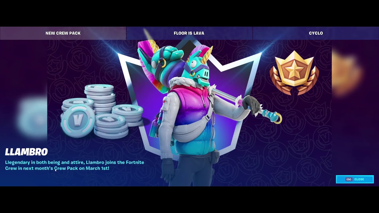 Fortnite March Crew Pack Revealed