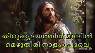 തിരുഹൃദയത്തിൻ മുൻപിൽ മെഴുതിരി നാളം പോലെ... Thiruhrudhayathin Munpil Mazhuthiri Nalam Pole... #Song