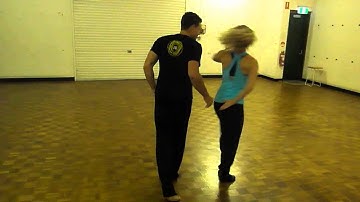 Shaun & Nikki - Zouk - Demo after class - hammerlock into wrap