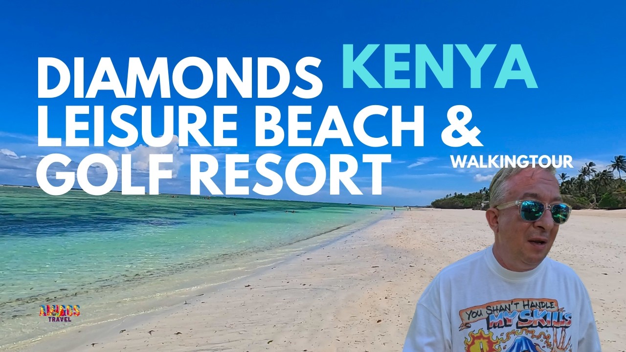 🌴 Hotel Diamonds Leisure – Luksus przy plaży w Kenii 🌊 | Walking Tour 4K