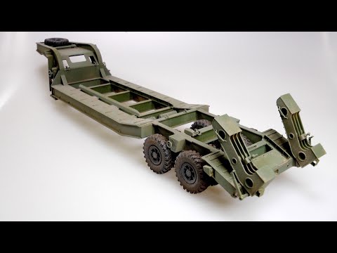 Assembling and Painting the ChMZAP-5247 Trailer. HOBBY BOSS 85513. 1:35 Scale
