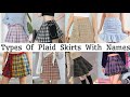 Types Of Plaid Skirts With Names/Trendy Plaid Skirts/Korean Plaid