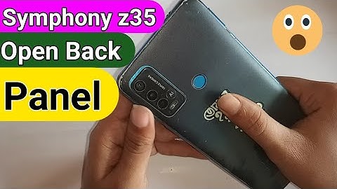 Symphony z35 open Back Panel