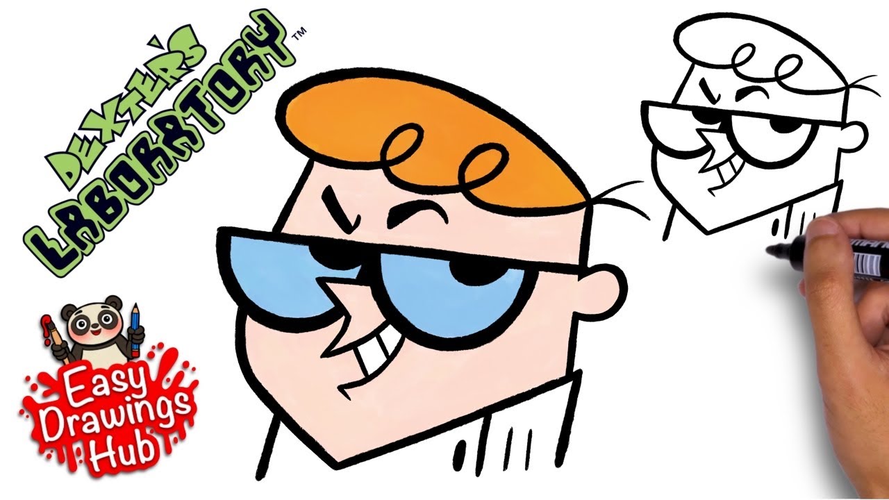 How to draw Dexter from Dexter's Laboratory