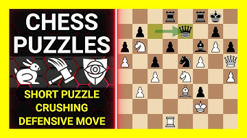 Chess Puzzles to Practice. Themes: Short puzzle, Crushing, Defensive move. Learn Chess